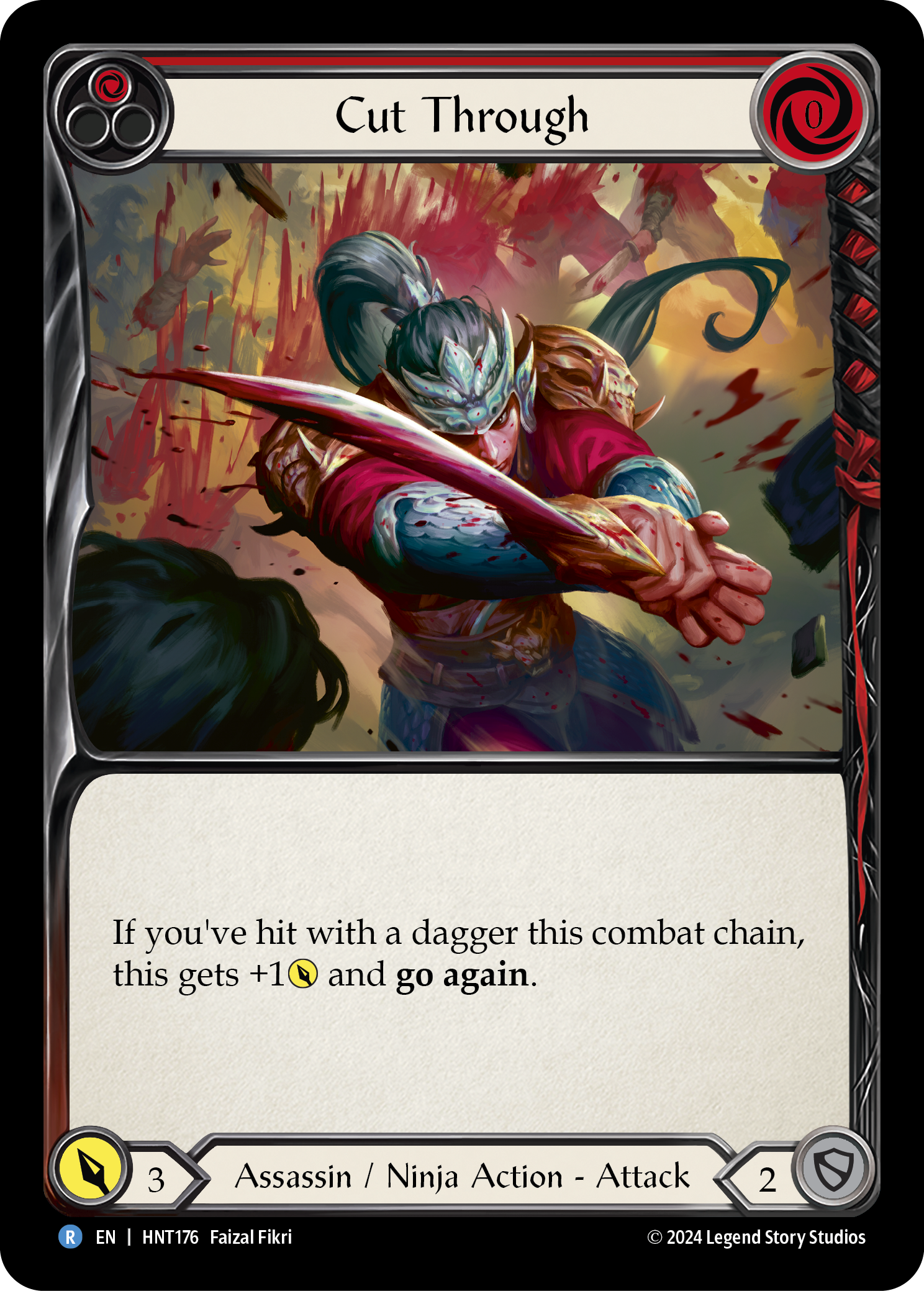 Cut Through (Red) - The Hunted - Flesh & Blood TCG - FaB Foundry