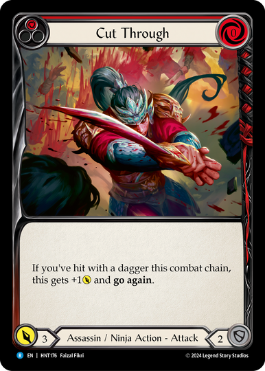 Cut Through (Red) - The Hunted - Flesh & Blood TCG