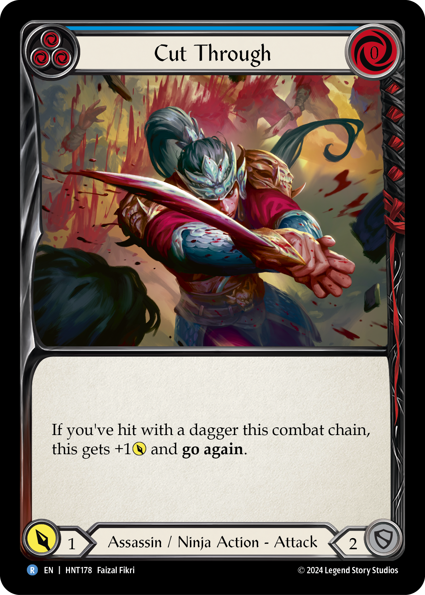 Cut Through (Blue) - The Hunted - Flesh & Blood TCG - FaB Foundry