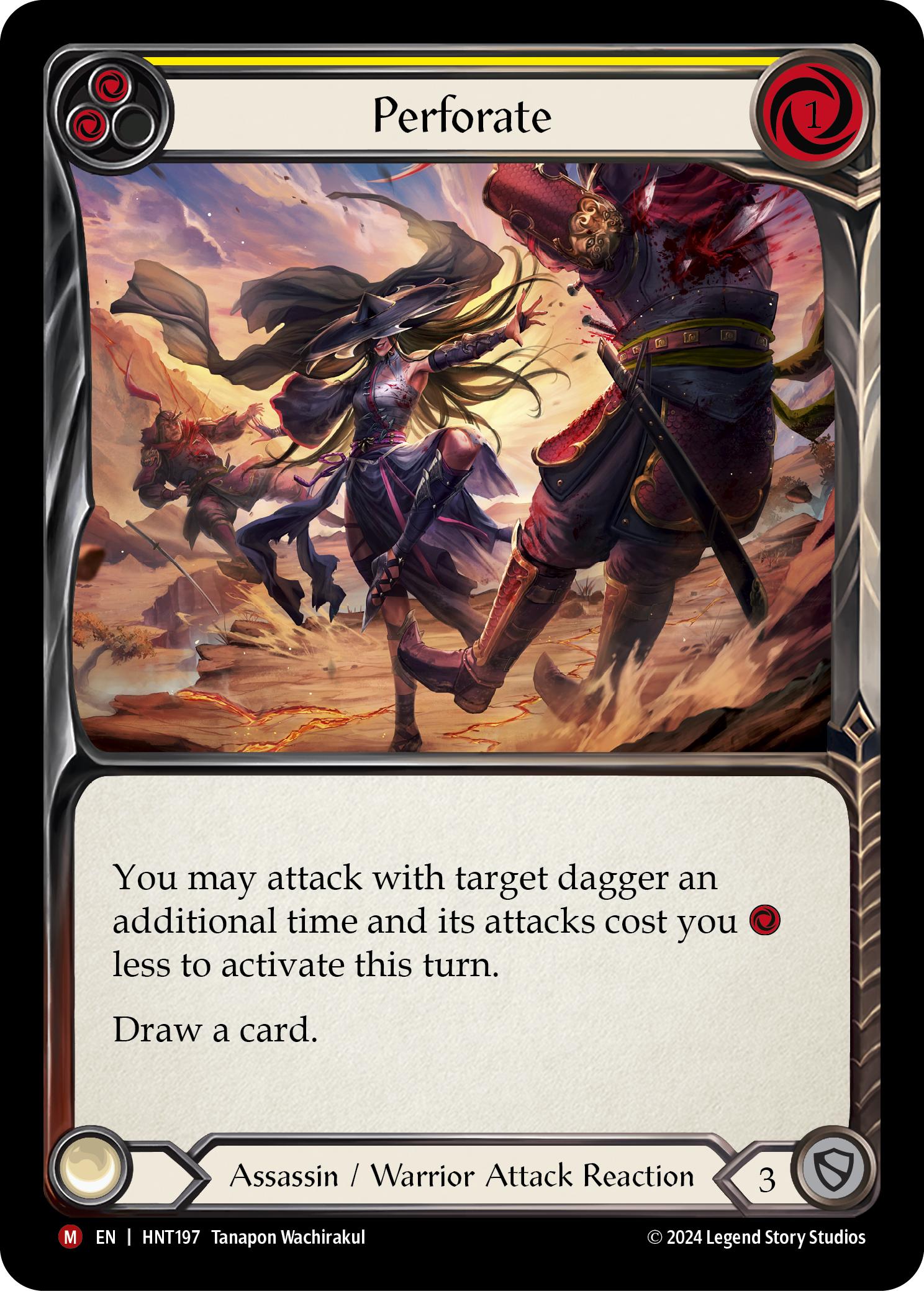 FLESH AND BLOOD Throw Dagger 3枚 FAB Perforate - The Hunted - Flesh & Blood TCG - FaB Foundry