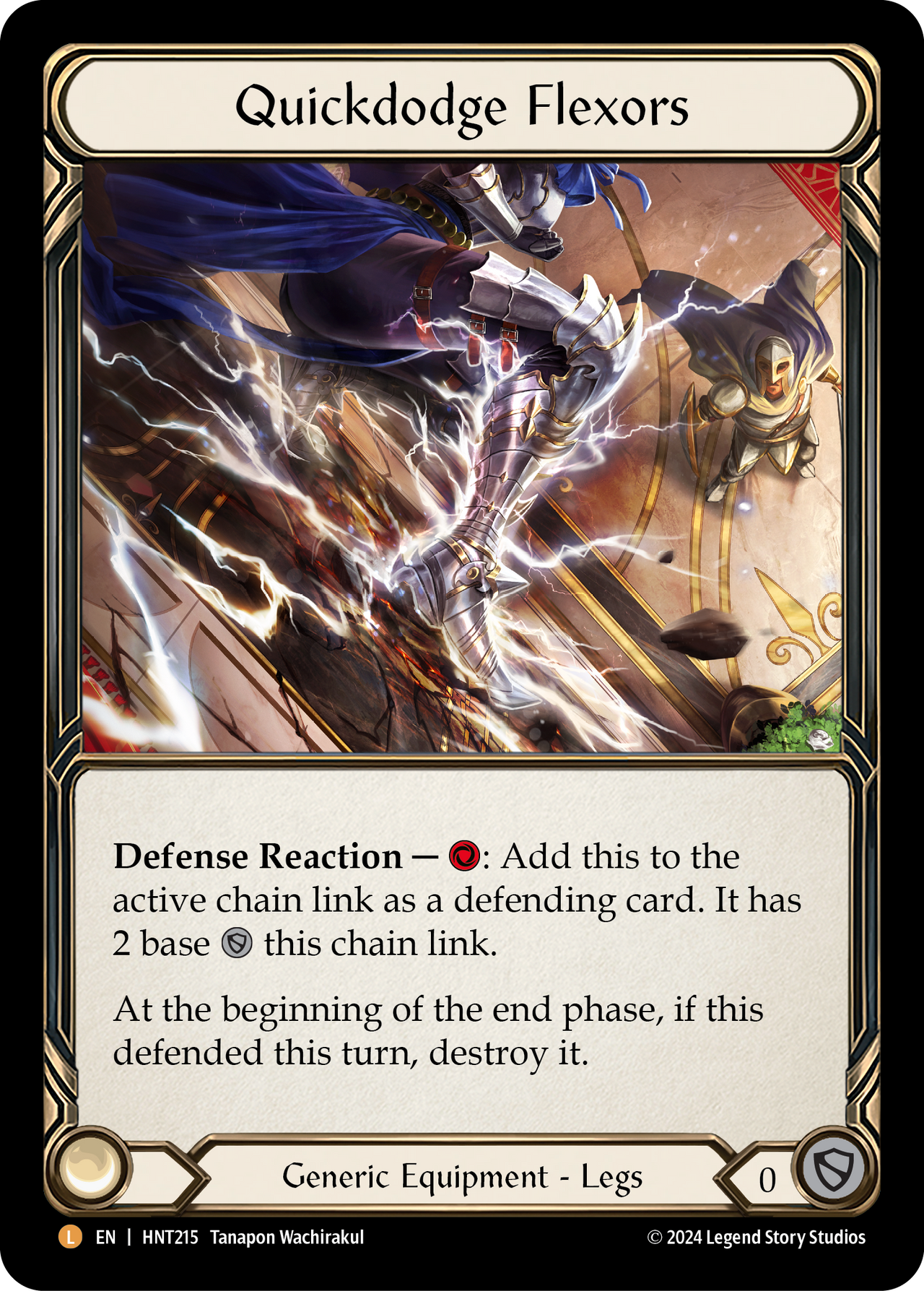 Quickdodge Flexors - The Hunted - Flesh & Blood TCG - FaB Foundry Quickdodge Flexors - The Hunted - Flesh & Blood TCG - FaB Foundry