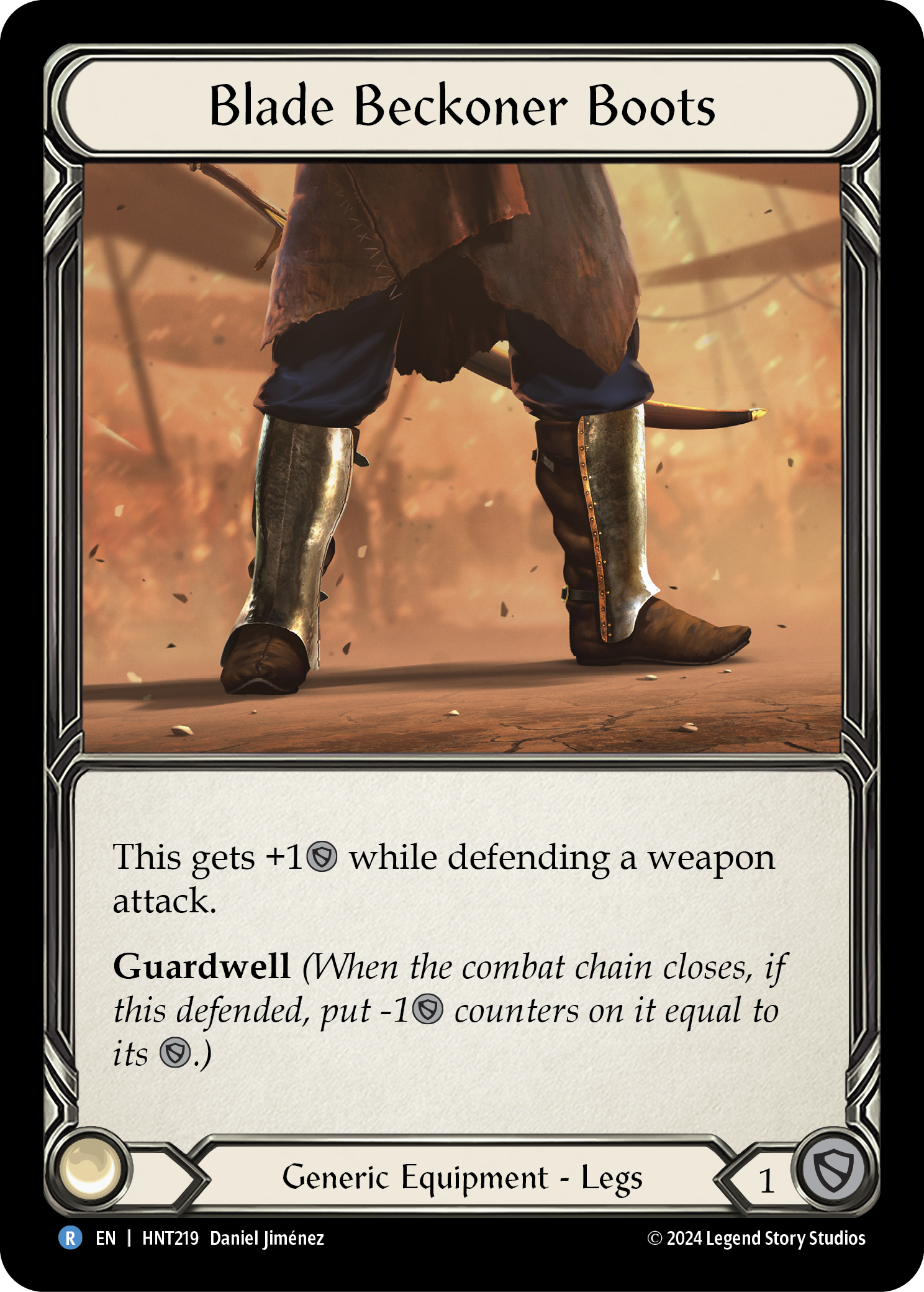 Blade Beckoner Boots - The Hunted - Flesh & Blood TCG - FaB Foundry