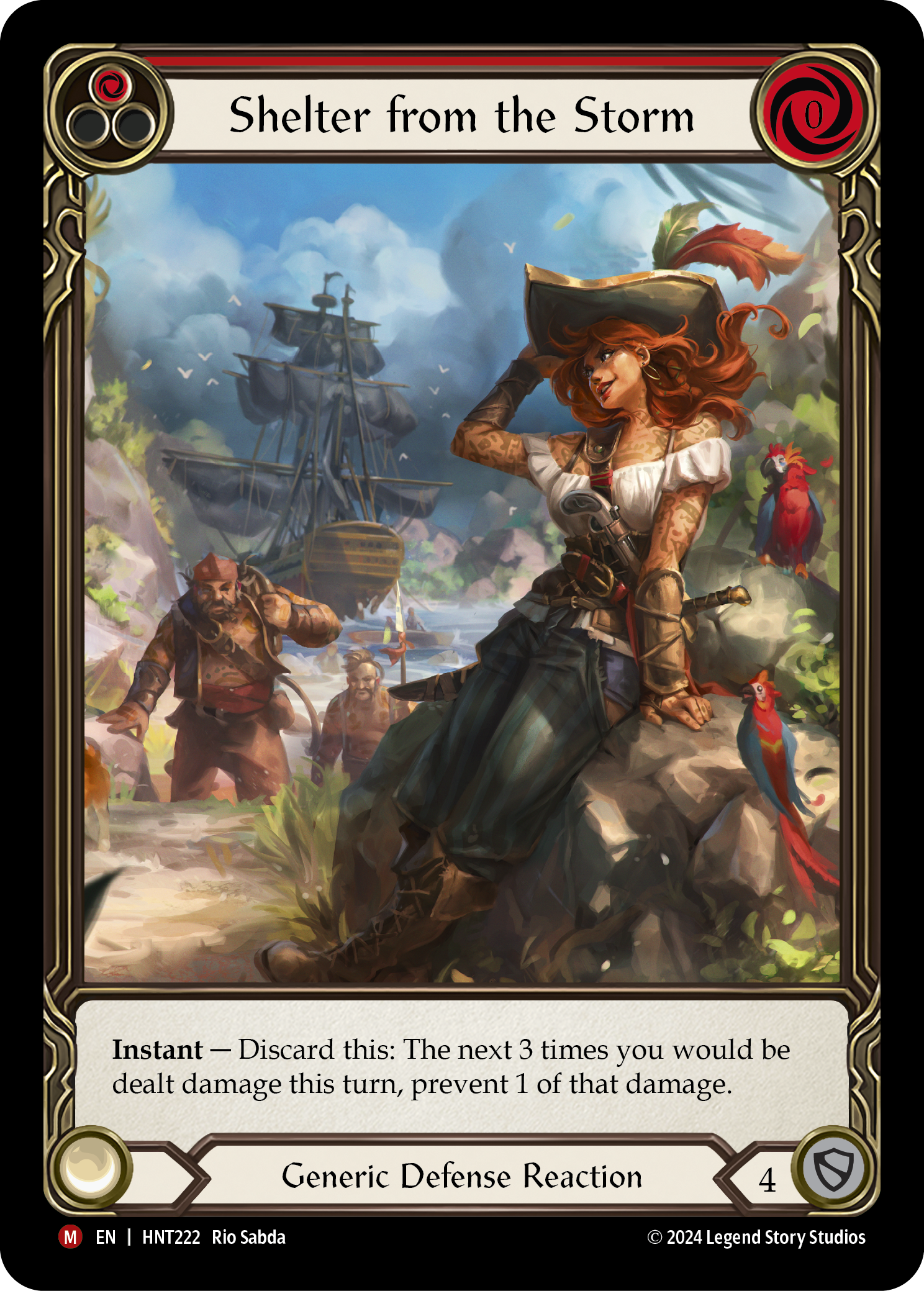 FAB Shelter from the Storm RF 英語版 拡張アート Shelter from the Storm - The Hunted - Flesh & Blood TCG