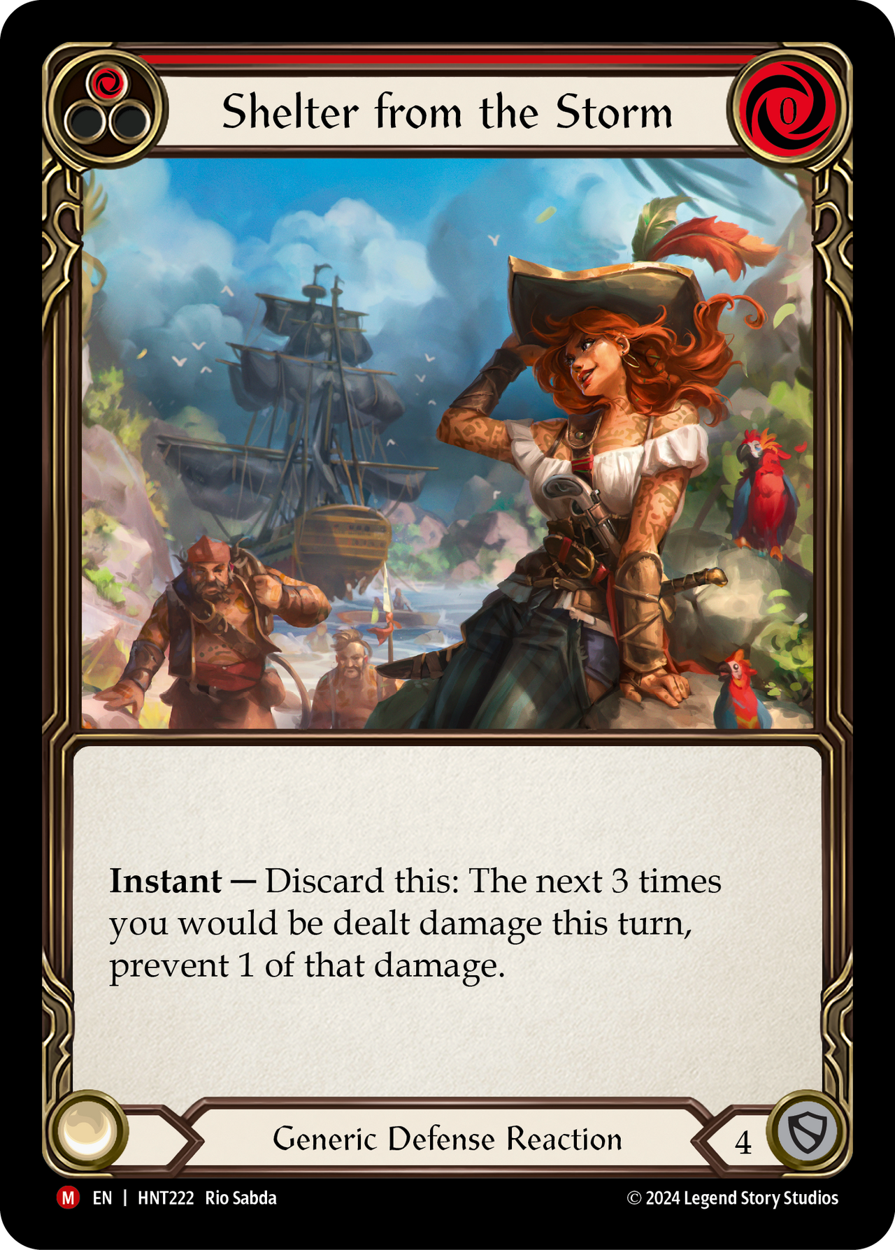 FAB Shelter from the Storm HNT RF英語版1枚 Shelter from the Storm - The Hunted - Flesh & Blood TCG