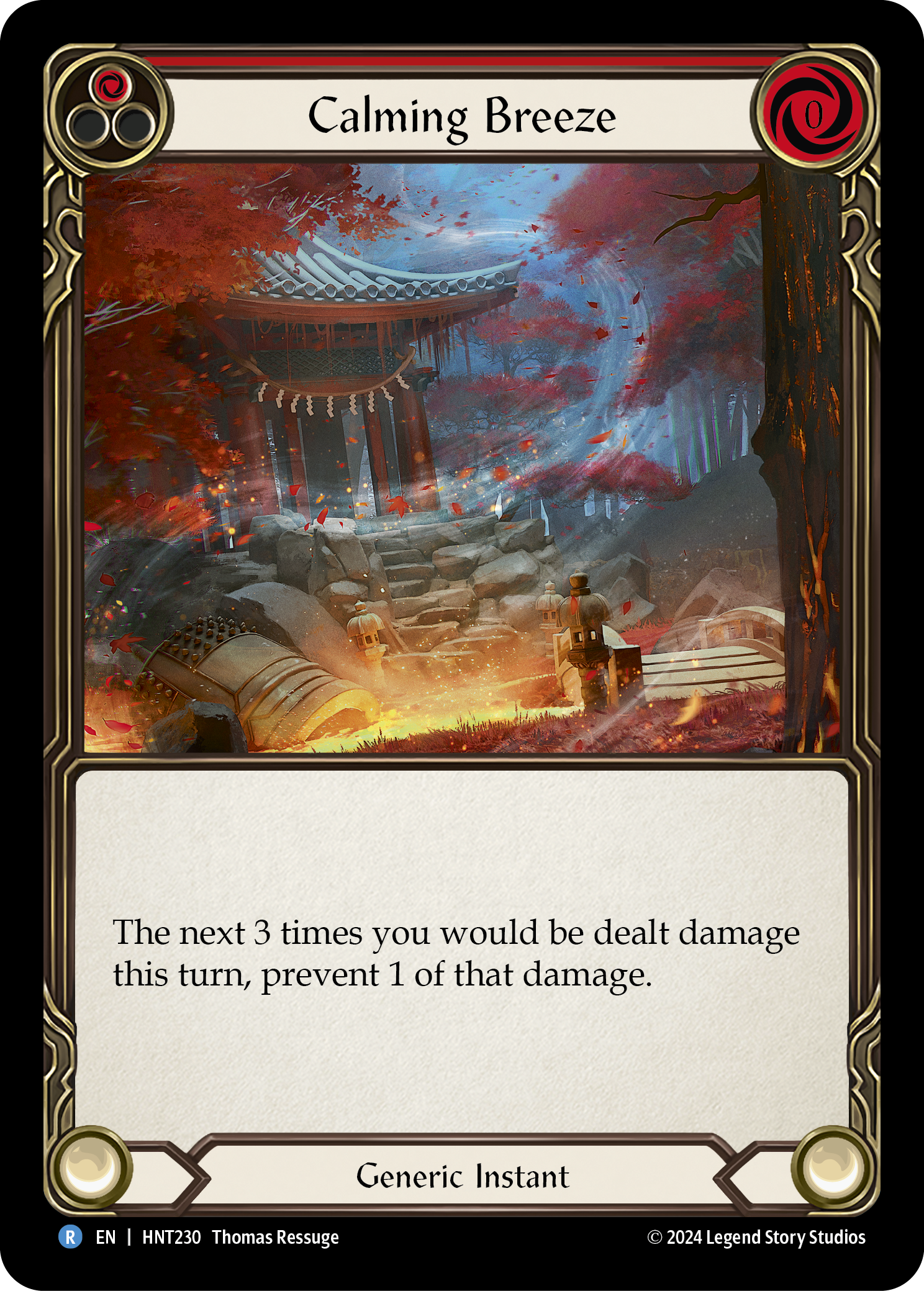 Calming Breeze (Red) - The Hunted - Flesh & Blood TCG - FaB Foundry