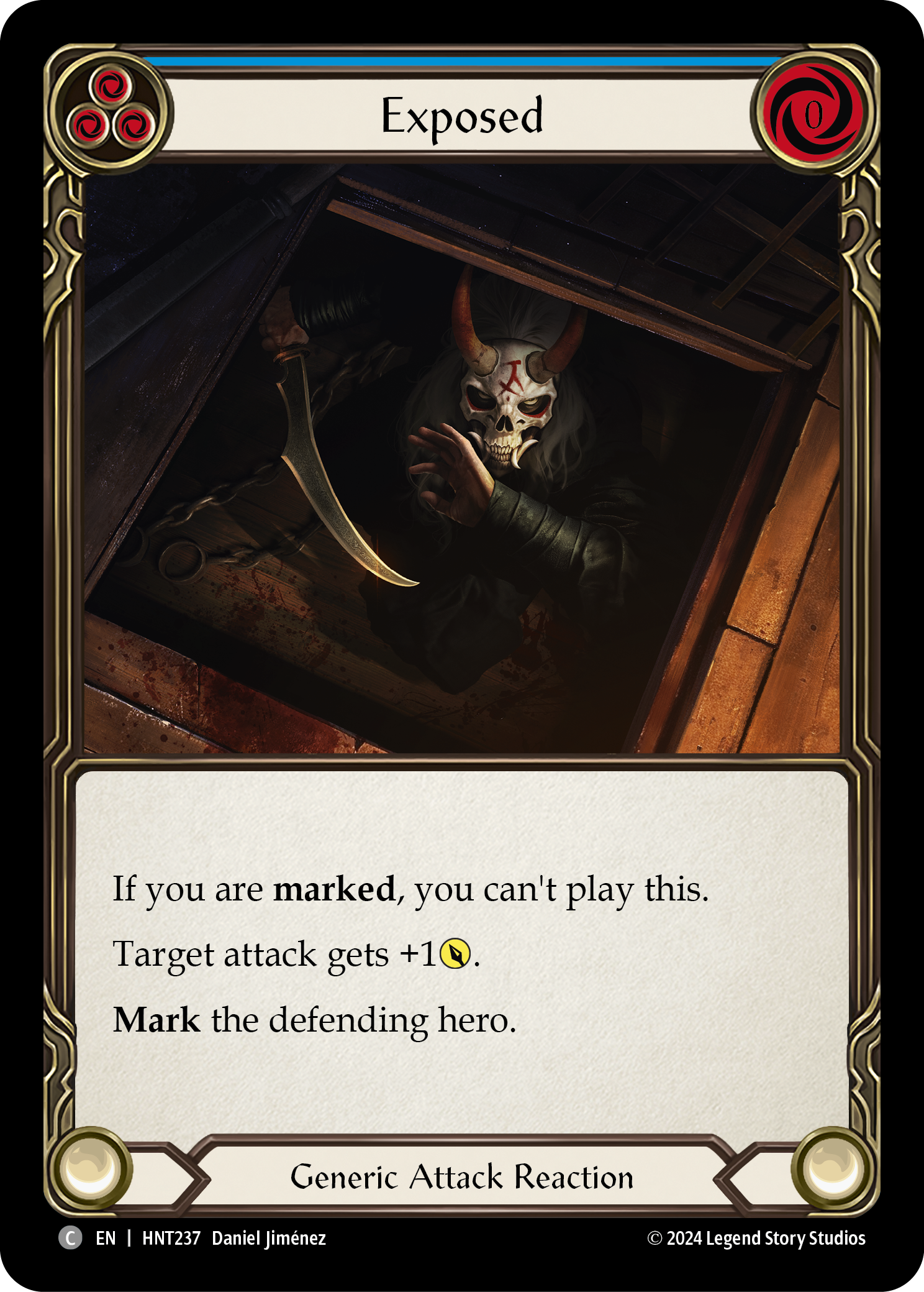 Exposed (Blue) - The Hunted - Flesh & Blood TCG - FaB Foundry