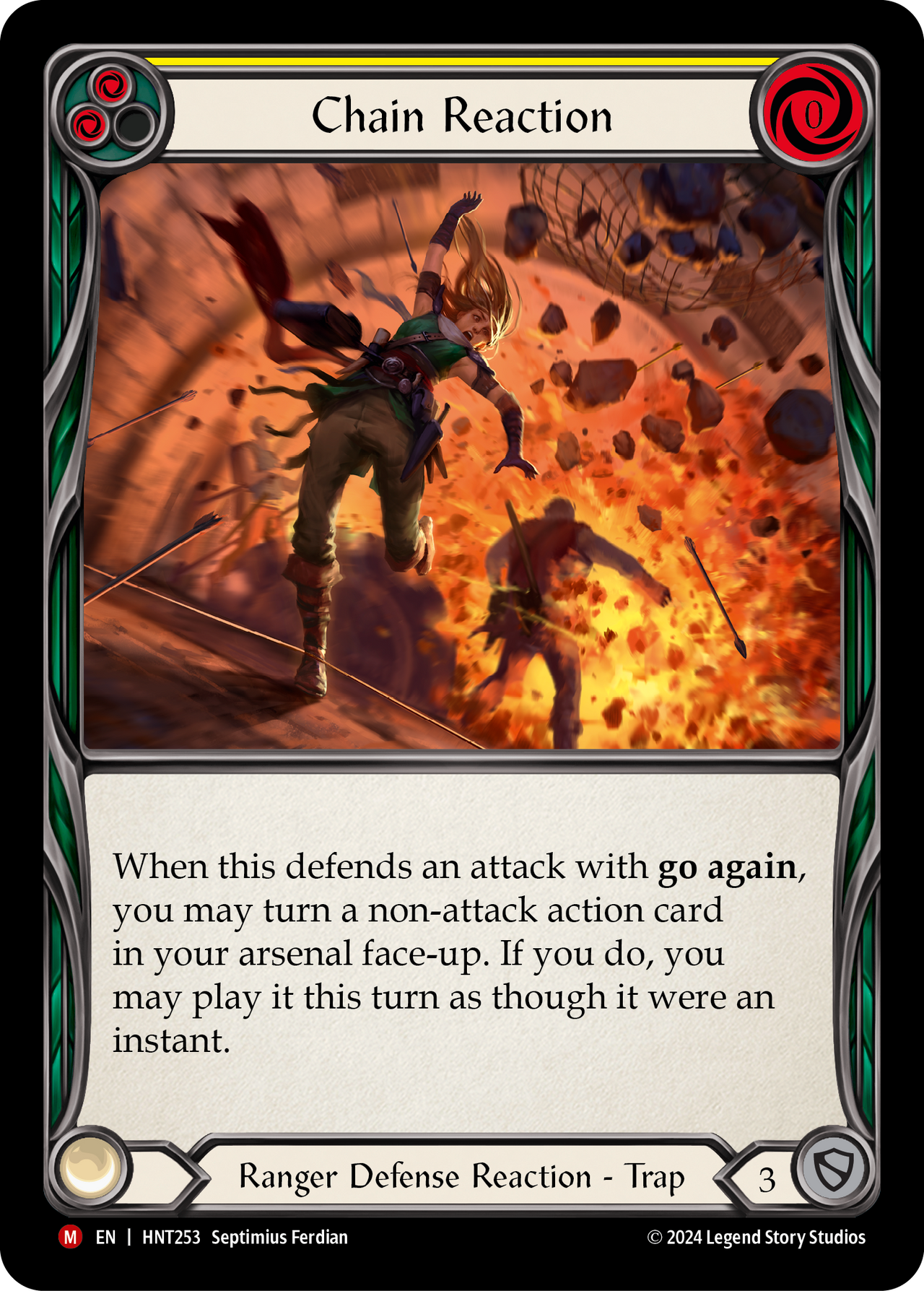 Chain Reaction - The Hunted - Flesh & Blood TCG - FaB Foundry Chain Reaction - The Hunted - Flesh & Blood TCG - FaB Foundry