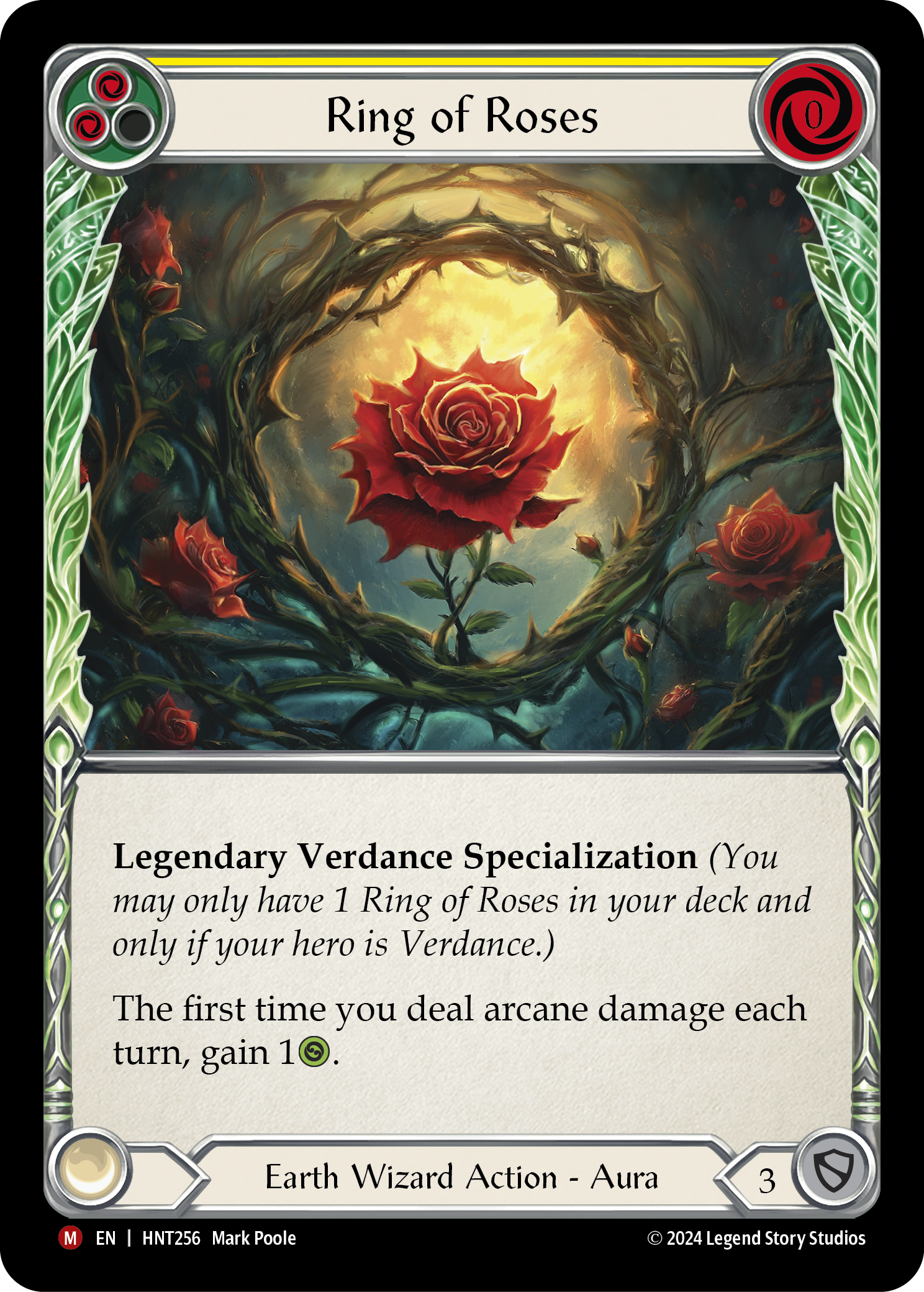flesh and blood legendary cards Ring of Roses - The Hunted - Flesh & Blood TCG