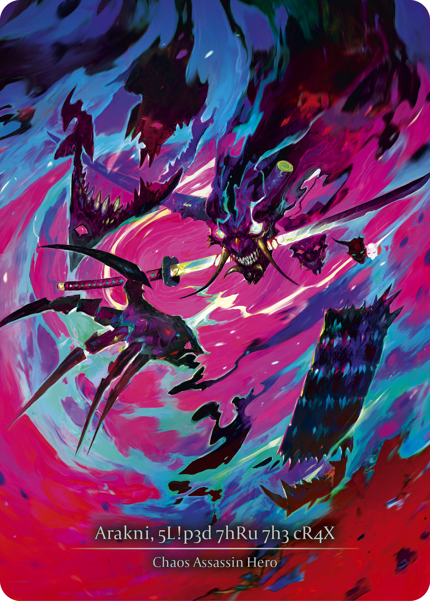 Arakni, 5L!p3d 7hRu 7h3 cR4X - The Hunted - Flesh & Blood Arakni, 5L!p3d 7hRu 7h3 cR4X - The Hunted - Flesh & Blood