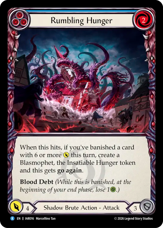 Rumbling Hunger - Blue (Rainbow Foil)