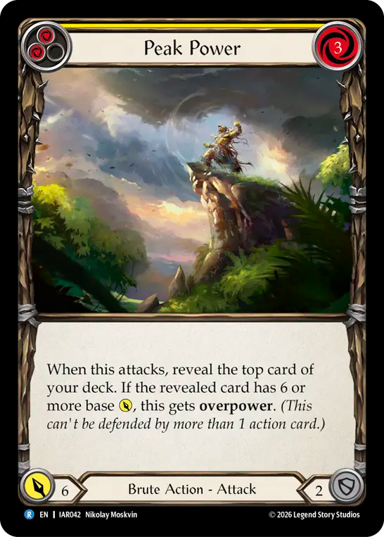 Peak Power - Yellow (Rainbow Foil)