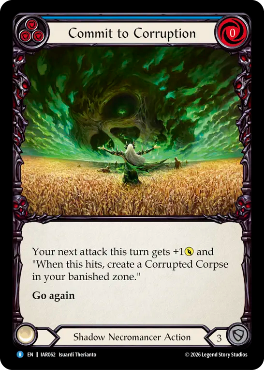 Commit to Corruption - Blue (Rainbow Foil)