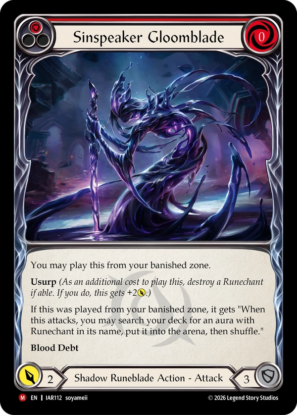 Sinspeaker Gloomblade