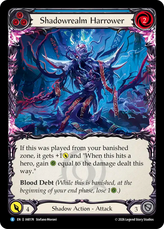 Shadowrealm Harrower - Blue (Rainbow Foil)