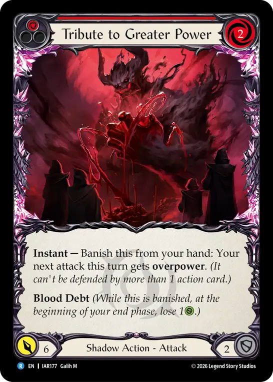 Tribute to Greater Power - Red (Rainbow Foil)
