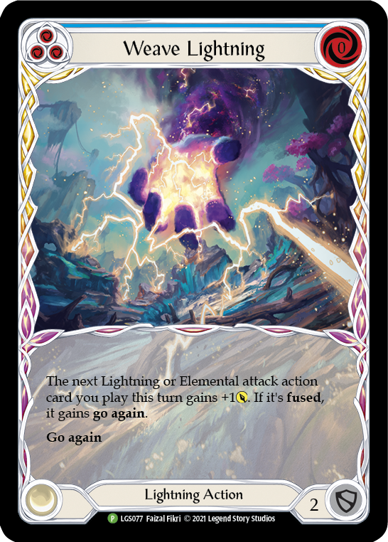 Weave Lightning (Blue) (Promo) - Flesh & Blood TCG - FaB Foundry Weave Lightning (Blue) (Promo) - Flesh & Blood TCG - FaB Foundry