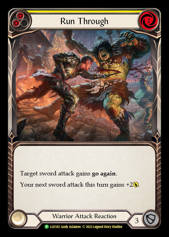 Run Through (Promo) - Flesh & Blood TCG - FaB Foundry Run Through (Promo) - Flesh & Blood TCG - FaB Foundry