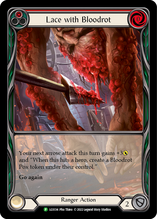 Lace with Bloodrot (Red) (Promo) - Flesh & Blood TCG - FaB