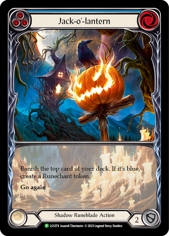 mtg pumpkin cards Jack-o'-lantern (Blue) (Promo) - Flesh & Blood TCG
