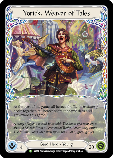 Yorick, Weaver of Tales (Promo) - Flesh & Blood TCG - FaB Foundry Yorick, Weaver of Tales (Promo) - Flesh & Blood TCG - FaB Foundry