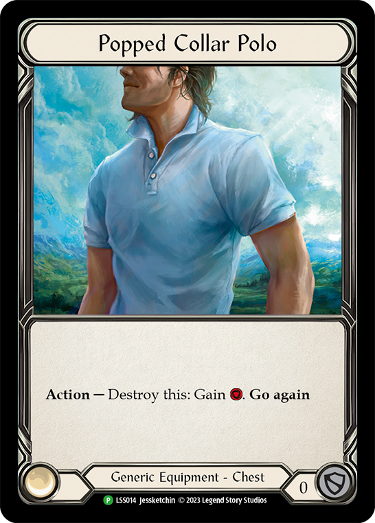 Popped Collar Polo (Blue) (Promo)