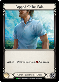 Popped Collar Polo (Blue) (Promo)