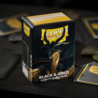 Dragon Shield - Dual Matte Sleeves - Black & Gold