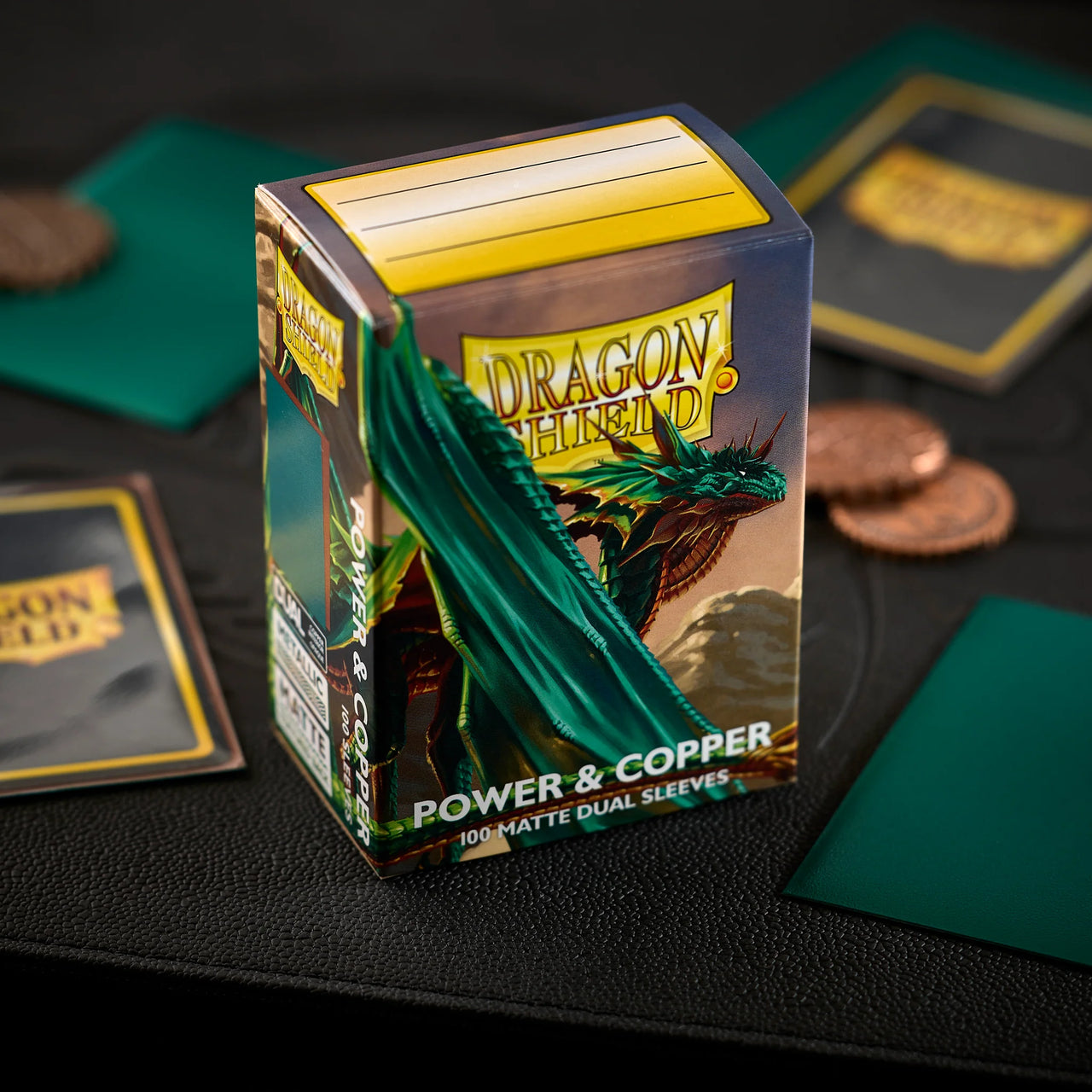 Dragon Shield - Dual Matte Sleeves - Power & Copper
