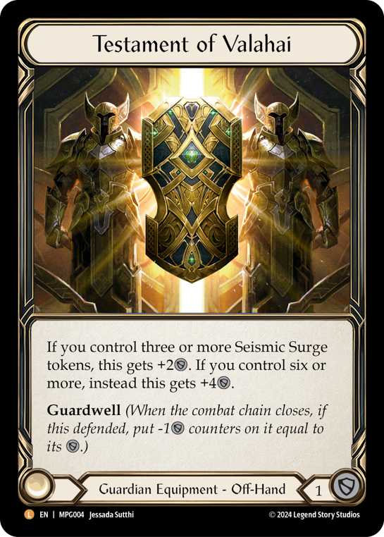 Testament of Valahai - Mastery Pack Guardian - Flesh & Blood TCG Testament of Valahai - Mastery Pack Guardian - Flesh & Blood TCG