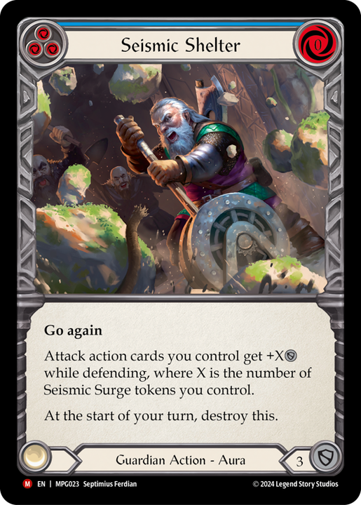 Seismic Shelter - Mastery Pack Guardian - Flesh & Blood TCG – FaB