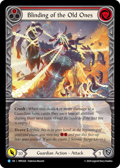Blinding of the Old Ones - Extended Art - Mastery Pack Guardian Blinding of the Old Ones - Extended Art - Mastery Pack Guardian