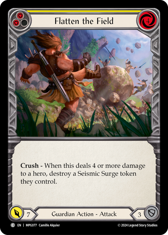 Flatten the Field (Yellow)