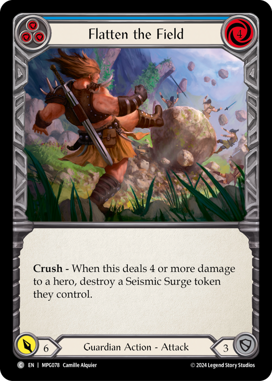 Flatten the Field (Blue)
