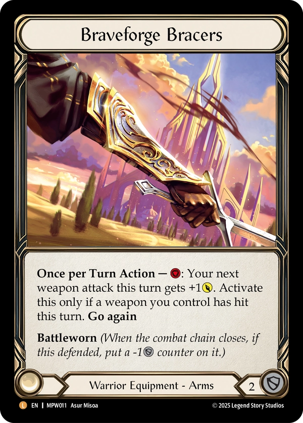 Braveforge Bracers (Rainbow Alternate Foil)