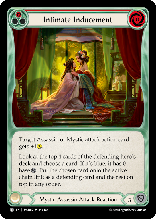 Intimate Inducement (Red) - Part the Mistveil - Flesh & Blood TCG