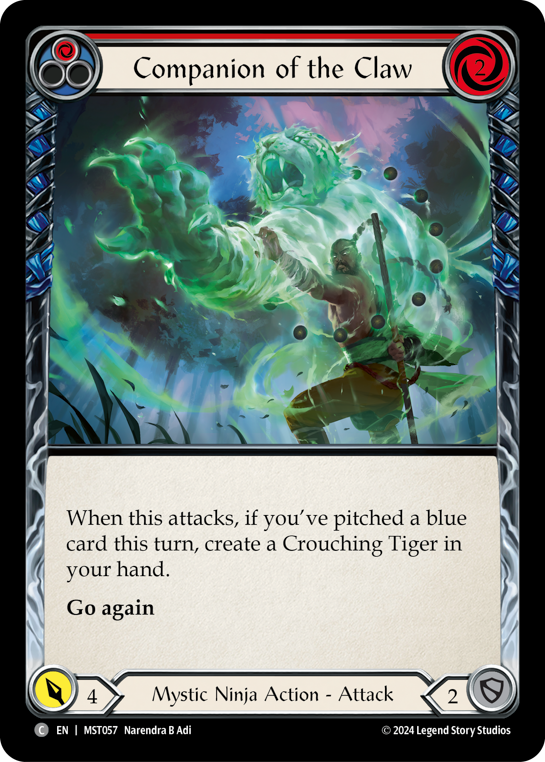 Companion of the Claw (Red) - Part the Mistveil - Flesh & Blood TCG