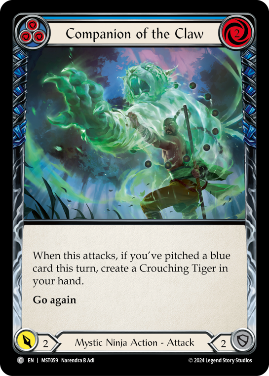 Companion of the Claw (Blue) - Part the Mistveil - Flesh & Blood TCG