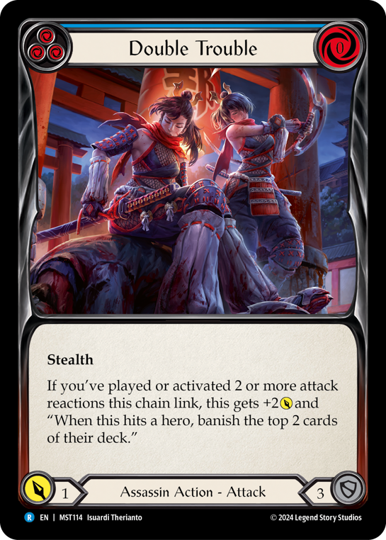 Double Trouble (Blue) - Part the Mistveil - Flesh & Blood TCG