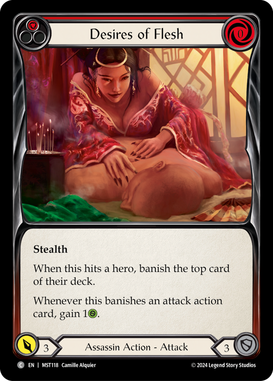Desires of Flesh (Red) - Part the Mistveil - Flesh & Blood TCG - FaB Foundry Desires of Flesh (Red) - Part the Mistveil - Flesh & Blood TCG - FaB Foundry