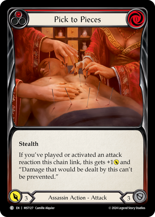 Pick to Pieces (Red) - Part the Mistveil - Flesh & Blood TCG - FaB