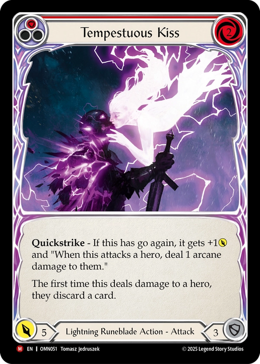 Tempestuous Kiss - Omens of the Third Age - Flesh & Blood TCG