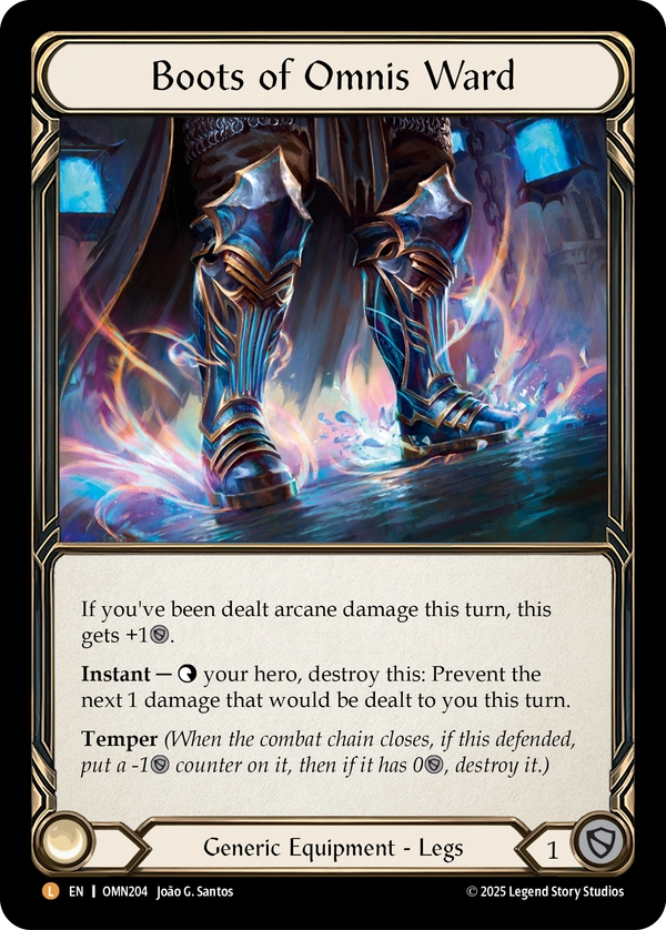 Boots of Omnis Ward (Cold Foil)