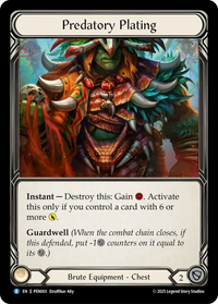 Predatory Plating (Cold Foil)