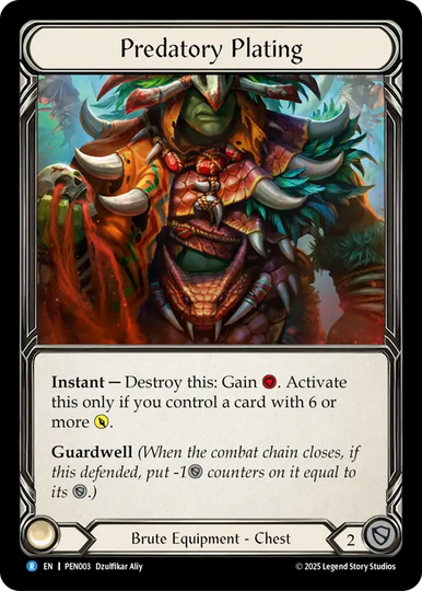 Predatory Plating - Compendium of Rathe - Flesh & Blood TCG - FaB