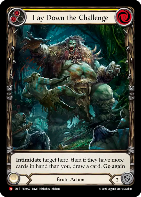 Lay Down the Challenge (Extended Art, Rainbow Foil)