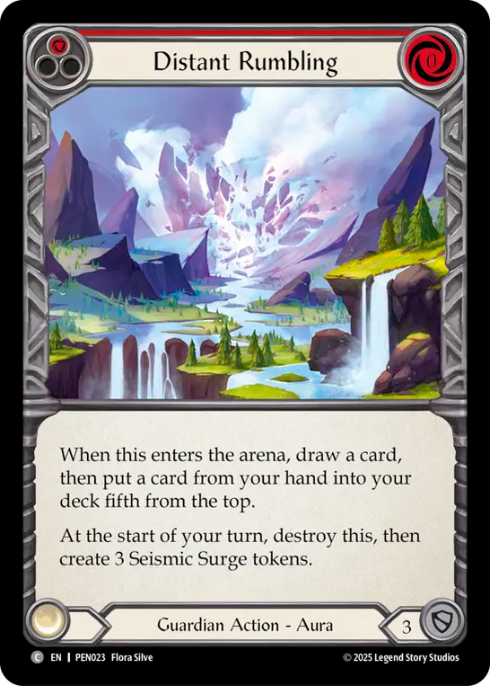 Distant Rumbling (red) (Rainbow Foil)
