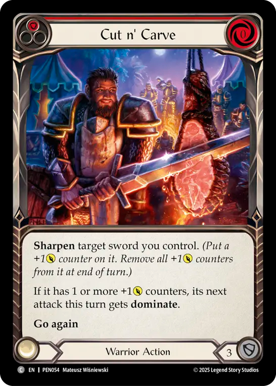 Cut n' Carve (red) (Rainbow Foil)