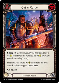 Cut n' Carve (blue) (Rainbow Foil)