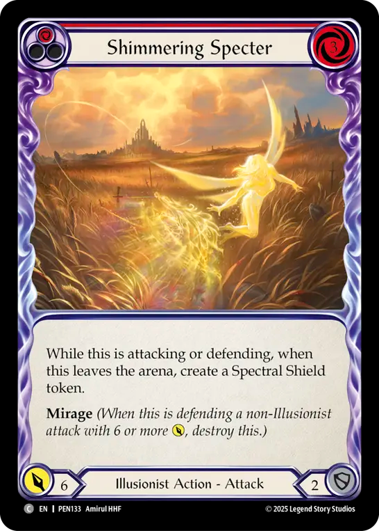 Shimmering Specter (red) (Rainbow Foil)