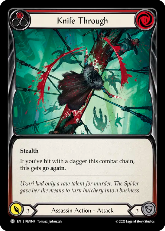 Knife Through (red)